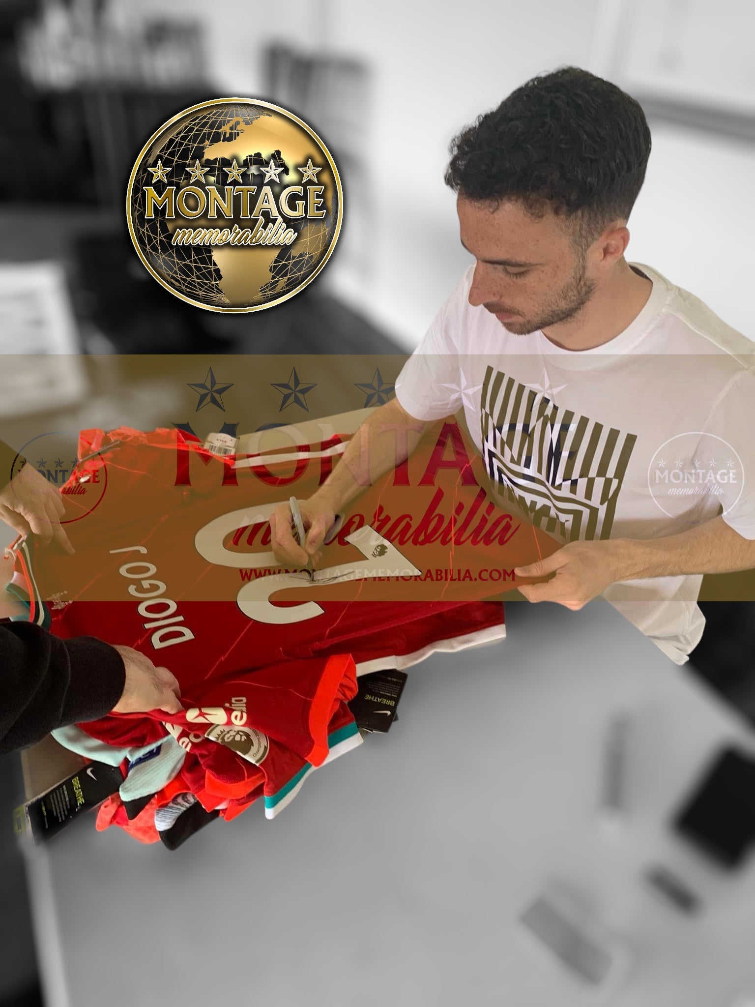DIOGO JOTA SIGNED LIVERPOOL FC 2021/22 HOME SHIRT (ACG CERT AG16610)-3