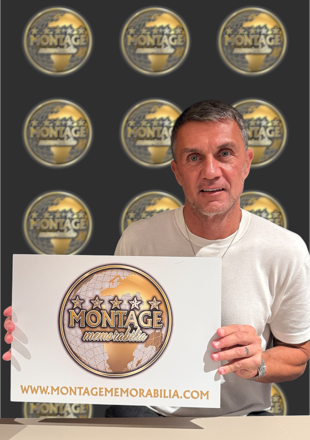 PAOLO MALDINI SIGNED AC MILAN 1989/90 AWAY SHIRT (ACG CERT AG17400)