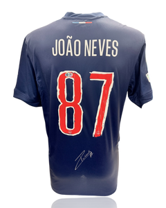 JOAO NEVES SIGNED 24/25 PARIS SAINT-GERMAIN PSG HOME SHIRT (ACG CERT AG17749)-1