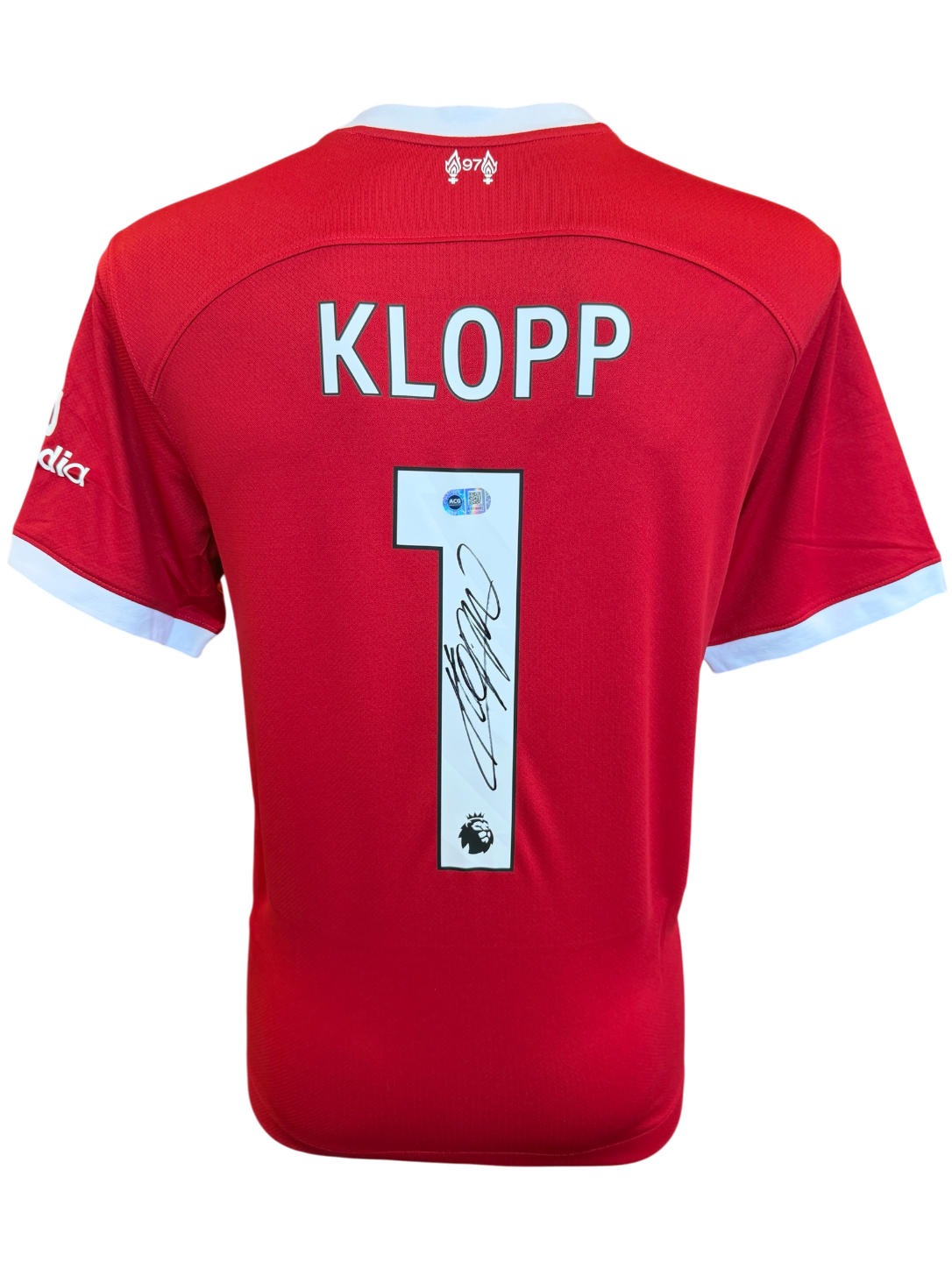 JURGEN KLOPP SIGNED 2023/24 LIVERPOOL FC HOME SHIRT (ACG CERT AG19041)-1
