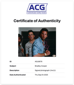 BRADLEY COOPER SIGNED 14x11 PHOTO THE HANGOVER (ACG CERT AG16676)-2