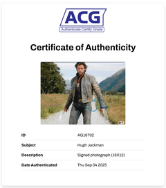 HUGH JACKMAN SIGNED 16X12 WOLVERINE X-MEN PHOTO (ACG CERT AG16702)-2