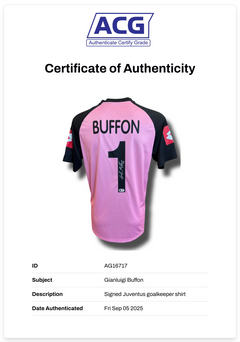 GIANLUIGI BUFFON SIGNED 2002/03 JUVENTUS GOALKEEPER SHIRT (ACG CERT AG16717)-2