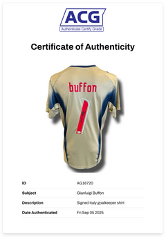 GIANLUIGI BUFFON SIGNED 2006 ITALY GOALKEEPER SHIRT (ACG CERT AG16720)-2