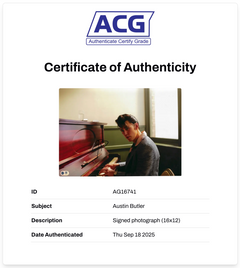 AUSTIN BUTLER SIGNED ELVIS PRESLEY ELVIS 16x12 PHOTO (ACG CERT AG16741)-2