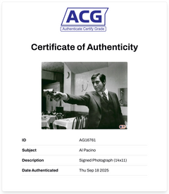 AL PACINO SIGNED THE GODFATHER MICHAEL CORLEONE 14x11 PHOTO (ACG CERT AG16761)-2