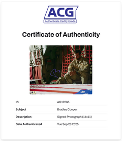 BRADLEY COOPER SIGNED 14x11 PHOTOGRAPH AMERCAN SNIPER (ACG CERT AG17066)-2
