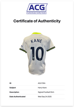 HARRY KANE SIGNED TOTTENHAM HOTSPUR 2022/23 HOME SHIRT (ACG CERT AG17264)-2