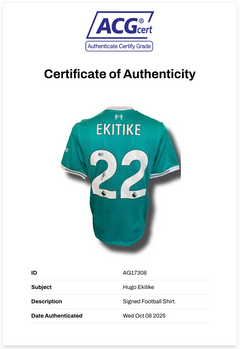 HUGO EKITIKE SIGNED 25/26 LIVERPOOL FC THIRD SHIRT (ACG CERT AG17308)-2
