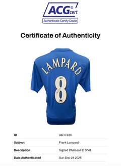 FRANK LAMPARD SIGNED CHELSEA 2005/06 HOME SHIRT (ACG CERT AG17430)-2