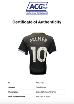 COLE PALMER SIGNED CHELSEA 2025/26 THIRD SHIRT (ACG CERT AG17435)-2