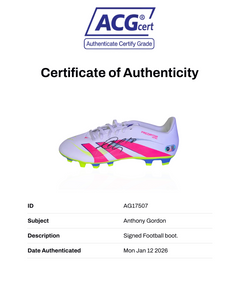 ANTHONY GORDON SIGNED ADIDAS PREDATOR NEWCASTLE UTD FOOTBALL BOOT (ACG CERT AG17507)-2