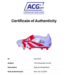 TRENT ALEXANDER-ARNOLD SIGNED ADIDAS PREDATOR FOOTBALL BOOT (ACG CERT AG17515)-2