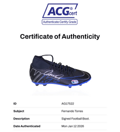 FERNANDO TORRES SIGNED NIKE MERCURIAL FOOTBALL BOOT (ACG CERT AG17522)-2