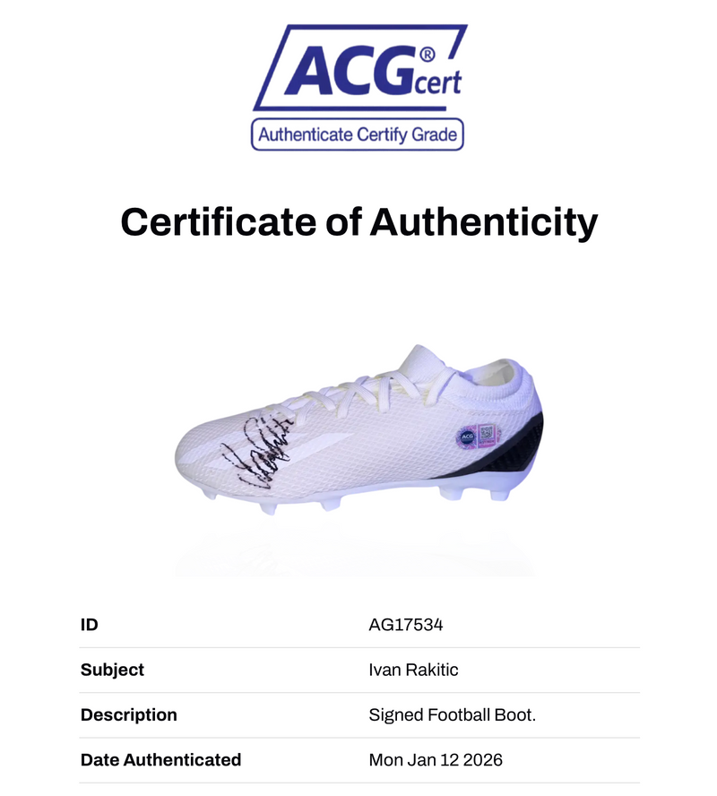 IVAN RAKITIC SIGNED ADIDAS FOOTBALL BOOT CROATIA LEGEND (ACG CERT AG17534)-2