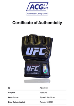 HASBULLA SIGNED UFC AUTOGRAPH FIGHT GLOVE (ACG CERT AG17563)-2