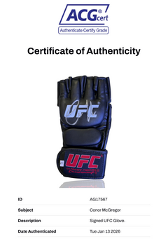 CONOR MCGREGOR SIGNED UFC FIGHT GLOVE NOTORIOUS (ACG CERT AG17567)-2
