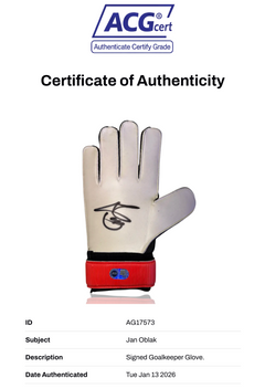 JAN OBLAK SIGNED ATLETICO MADRID GOALKEEPER GLOVE SLOVENIA (ACG CERT AG17573)-2