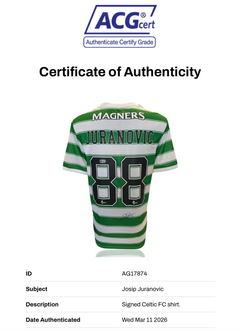 JOSIP JURANOVIC SIGNED CELTIC FC 2021/22 HOME SHIRT (ACG CERT AG17874)-2