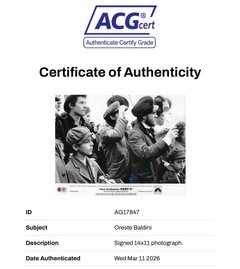 ORESTE BALDINI SIGNED THE GODFATHER 2 VITO ANDOLINI 14x11 PHOTO (ACG CERT AG17847)-2