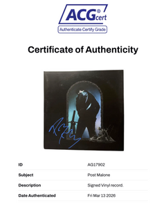 POST MALONE SIGNED HOLLYWOOD’S BLEEDING VINYL ALBUM LP (ACG CERT AG17902)-2