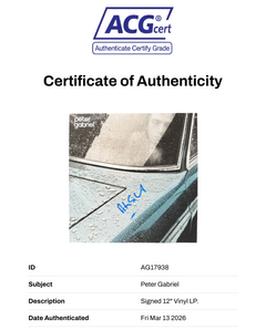 PETER GABRIEL SIGNED PETER GABRIEL 12" VINYL ALBUM (ACG CERT AG17938)-2