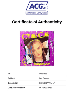 BOY GEORGE SIGNED CULTURE CLUB KISSING TO BE CLEVER VINYL LP (ACG CERT AG17925)-2