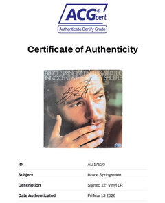 BRUCE SPRINGSTEEN SIGNED THE WILD, INNOCENT & SHUFFLE VINYL LP (ACG CERT AG17920)-2