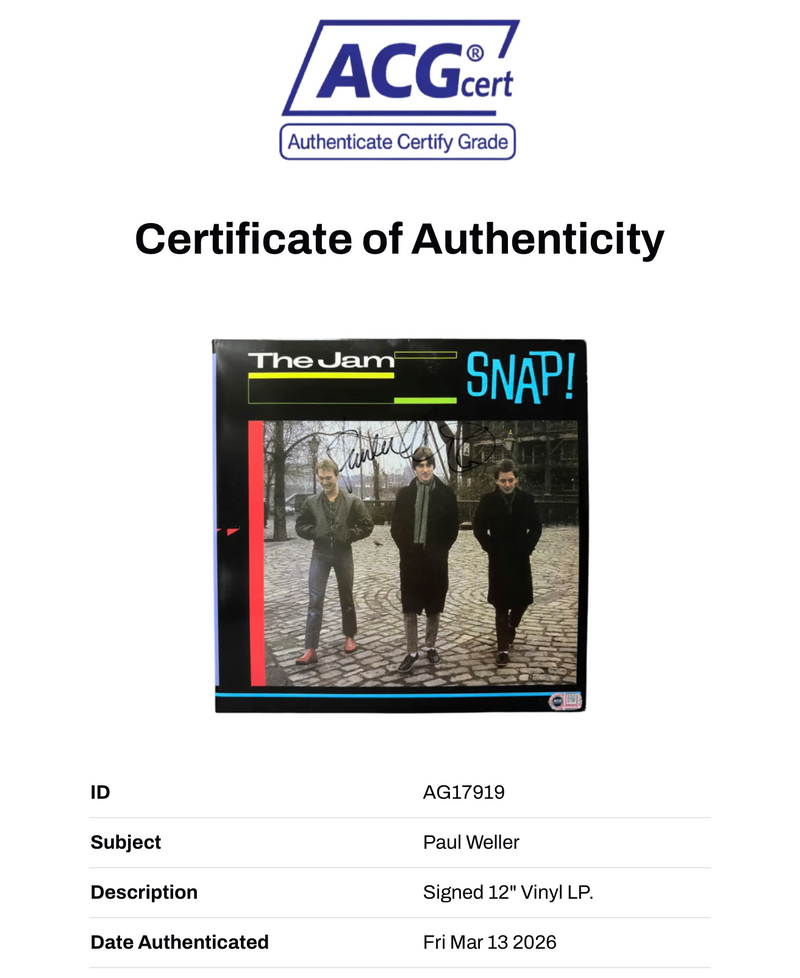 PAUL WELLER SIGNED THE JAM SNAP ALBUM VINYL (ACG CERT AG17919)-2