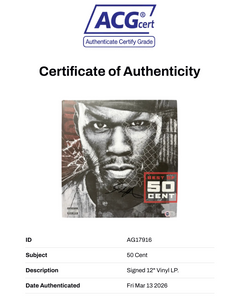 50 CENT SIGNED BEST OF 50 CENT VINYL SINGLE GET RICH OR DIE TRYIN’ (ACG CERT AG17916)-2