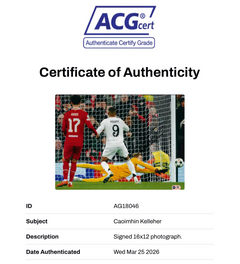 CAOIMHIN KELLEHER SIGNED LIVERPOOL MBAPPE SAVE 16X12 PHOTO (ACG CERT AG18046)-2
