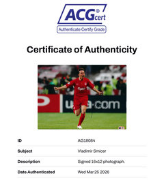 VLADIMIR SMICER SIGNED LFC ISTANBUL 2005 GOAL 16X12 PHOTO (ACG CERT AG18084)-2