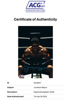 JONATHAN MAJORS SIGNED CREED 3 12x8 PHOTO 3 (ACG CERT AG18817)-2