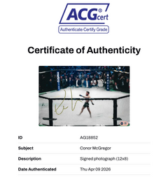 CONOR MCGREGOR SIGNED 12X8 PHOTOGRAPH UFC NOTORIOUS (ACG CERT AG18852)-2
