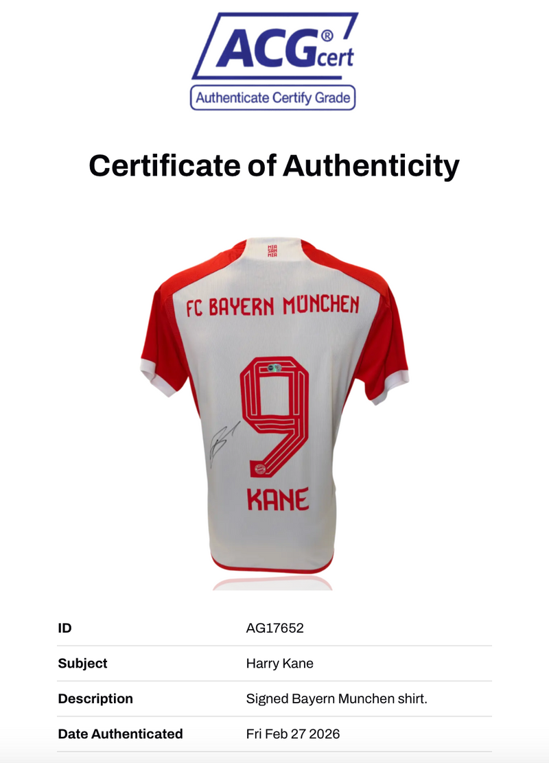 HARRY KANE SIGNED FC BAYERN MUNCHEN 2023/24 HOME SHIRT (ACG CERT AG17652)-2