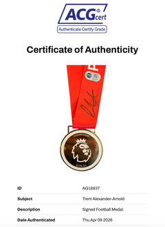 TRENT ALEXANDER-ARNOLD SIGNED LIVERPOOL 19/20 LEAGUE WINNERS MEDAL (ACG CERT AG18837)-3