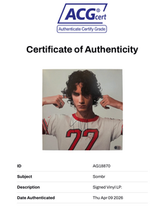 SOMBR SIGNED I BARELY KNOW HER VINYL LP (ACG CERT AG18870)-2