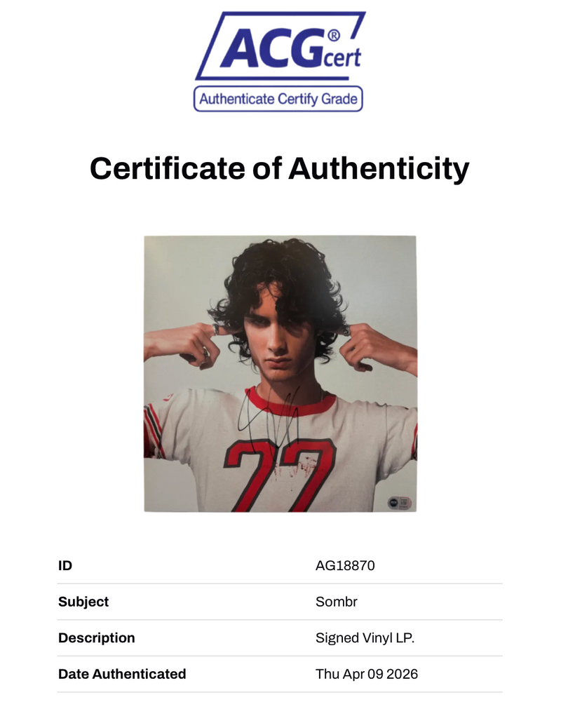 SOMBR SIGNED I BARELY KNOW HER VINYL LP (ACG CERT AG18870)-2