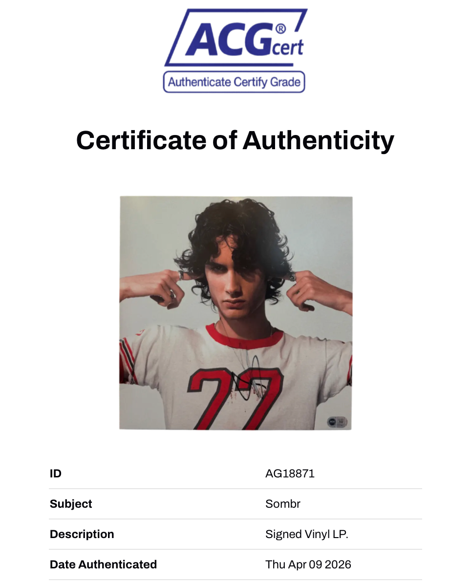 SOMBR SIGNED I BARELY KNOW HER VINYL LP (ACG CERT AG18871)-2