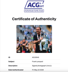 FRANK LAMPARD SIGNED COVENTRY CITY CHAMPIONS 14X11 PHOTO (ACG CERT AG19045)-2