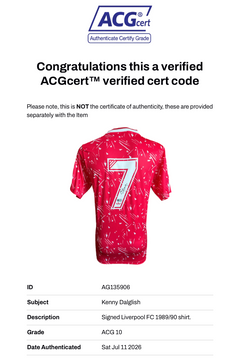 KENNY DALGLISH SIGNED LIVERPOOL FC 1989/90 HOME SHIRT (ACG CERT AG135906)-3