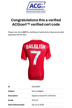 KENNY DALGLISH SIGNED LIVERPOOL FC 1978 HOME SHIRT (ACG CERT AG135907)-3