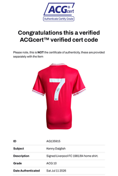 KENNY DALGLISH SIGNED LIVERPOOL FC 1981/84 HOME SHIRT (ACG CERT AG135915)-3
