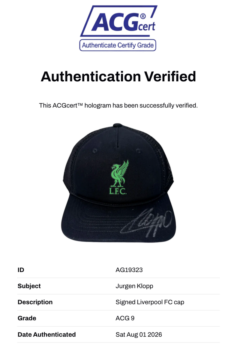 JURGEN KLOPP SIGNED LIVERPOOL FC NIKE BLACK GREEN MESH CAP (ACG CERT AG19323)-3