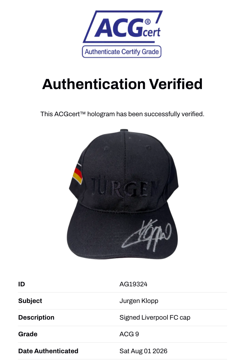 JURGEN KLOPP SIGNED LIVERPOOL FC JURGEN GERMANY CAP (ACG CERT AG19324)-3
