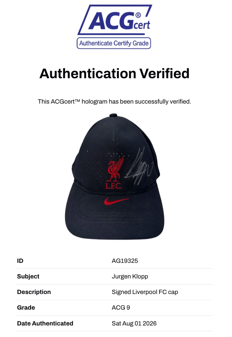 JURGEN KLOPP SIGNED LIVERPOOL FC OFFICIAL LFC NIKE CAP (ACG CERT AG19325)-3