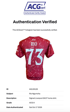 RIO NGUMOHA SIGNED LIVERPOOL 26/27 HOME SHIRT (ACG CERT AG136126)-2
