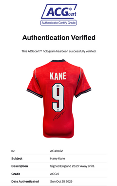 HARRY KANE SIGNED ENGLAND 2026/27 AWAY SHIRT (ACG CERT AG19452)-3
