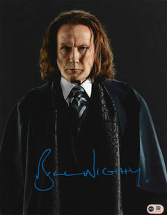 BILL NIGHY SIGNED HARRY POTTER RUFUS SCRIMGEOUR 14X11 PHOTO (ACG CERT AG17708)-1