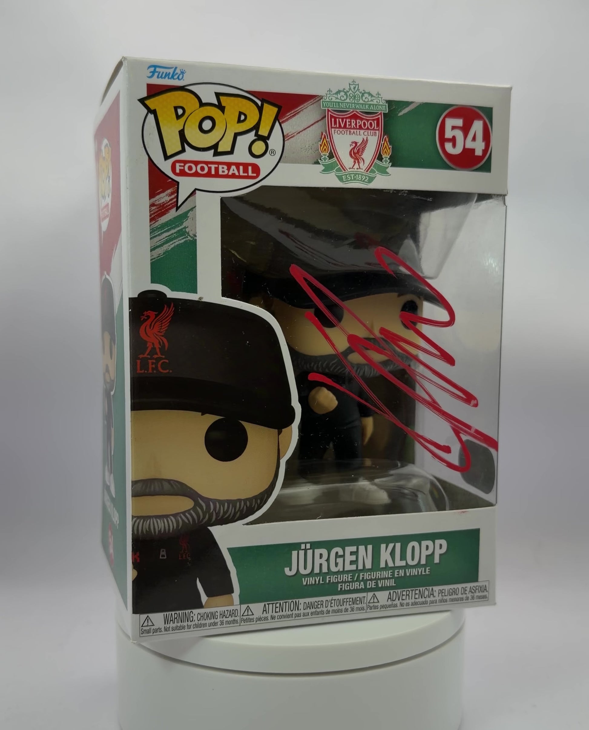 JURGEN KLOPP SIGNED LIVERPOOL FC FUNKO POP! #54 (ACG CERT AG17657)-2